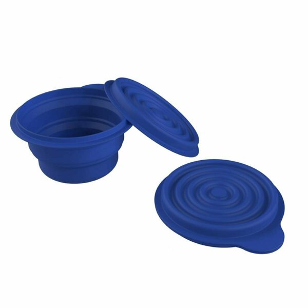 Amiableamable Collapsible Bowls with Lids - Blue, 2PK AM2032686